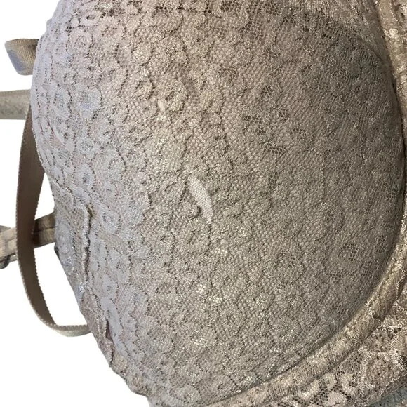 Torrid 42DD Lace Underwire Bra In Taupe Adjustable Straps‎ FLAW - Picture 4 of 5